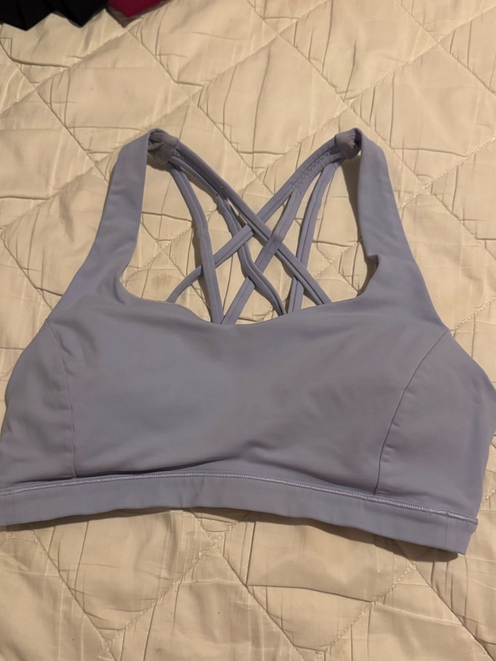 Lululemon Light Lavender Strappy Sports Bra